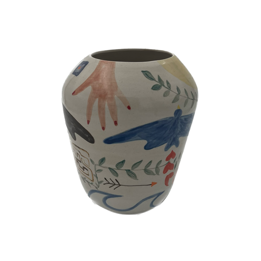 Vase Dreivögel